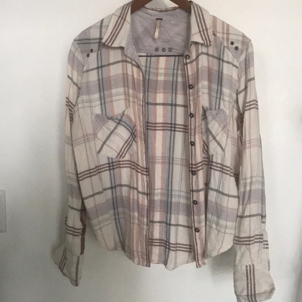 Free People Plaid Flannel
